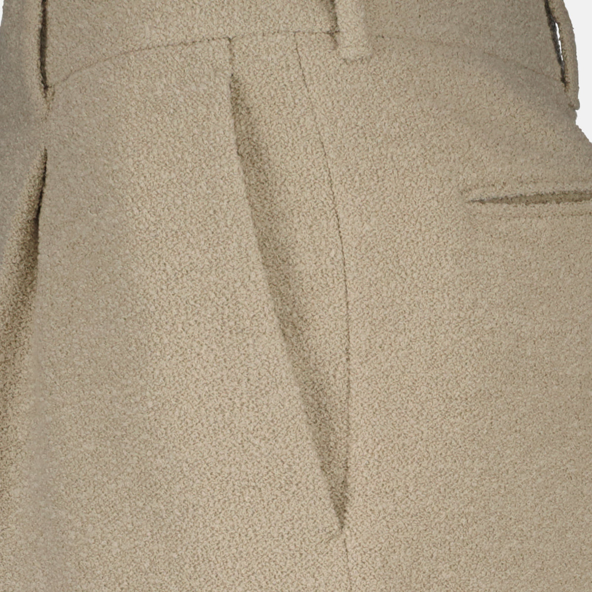 Wool Pleated Trousers