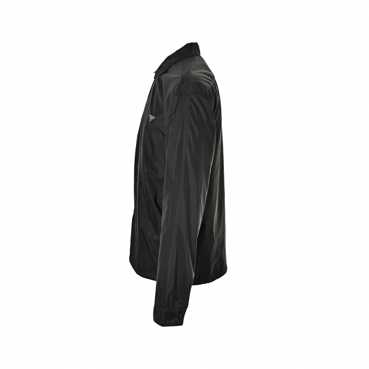 Nylon Zip-Up Jacket - Black
