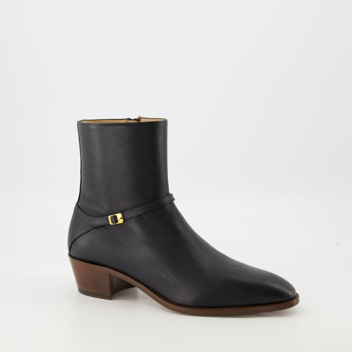 Pat Leather Ankle Boots
