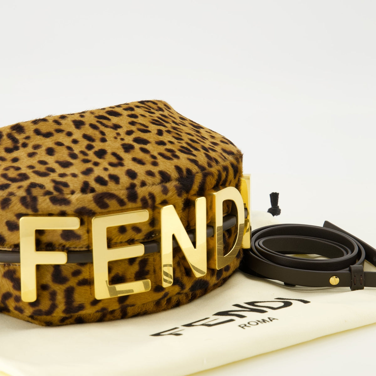 Fendigraphy Mini Leopard Bag