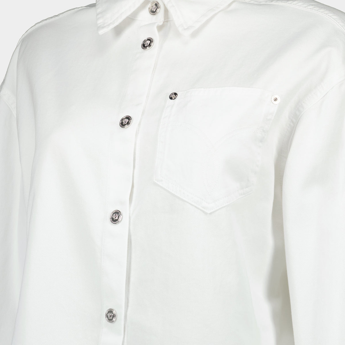 White Denim Shirt