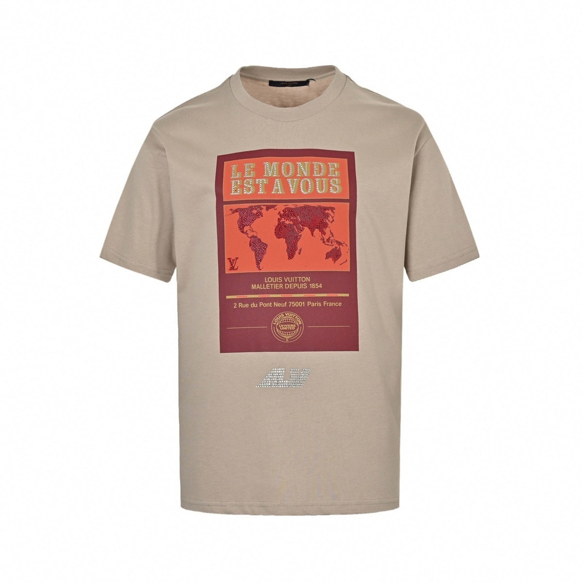 'Le Monde Est à Vous' Crystal T-Shirt