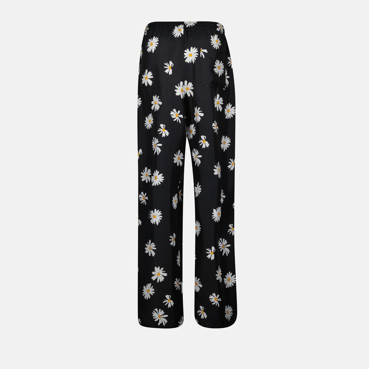 Black Floral Pants