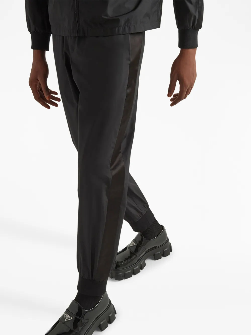 Silk and Nylon Jogging Pants