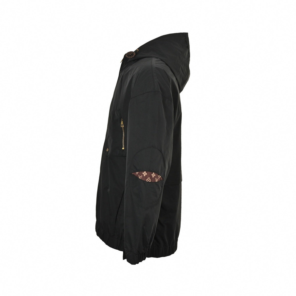 Monogram-Lined Hooded Jacket