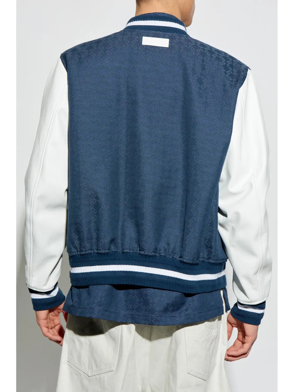 Denim Varsity Bomber