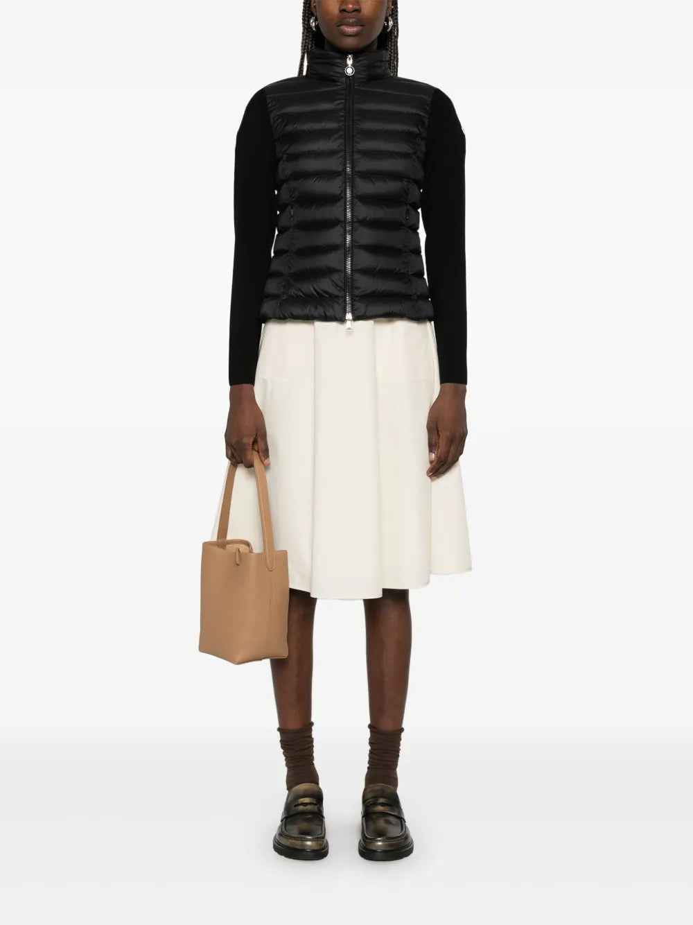 Two-tone quilted jacket