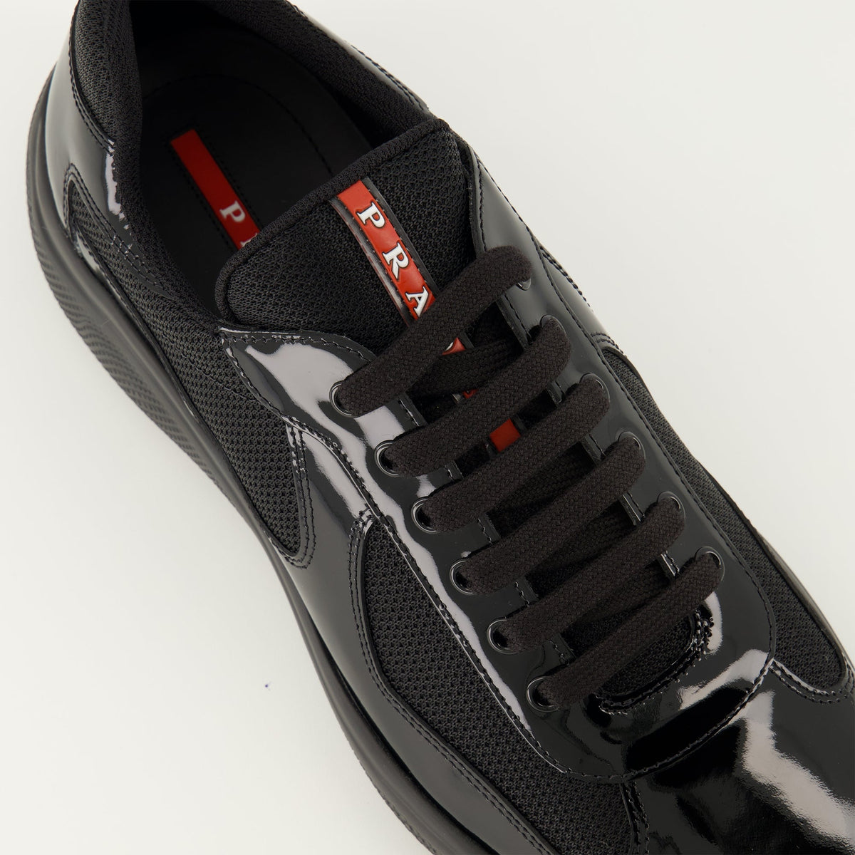 Prada America's Cup Black Sneakers
