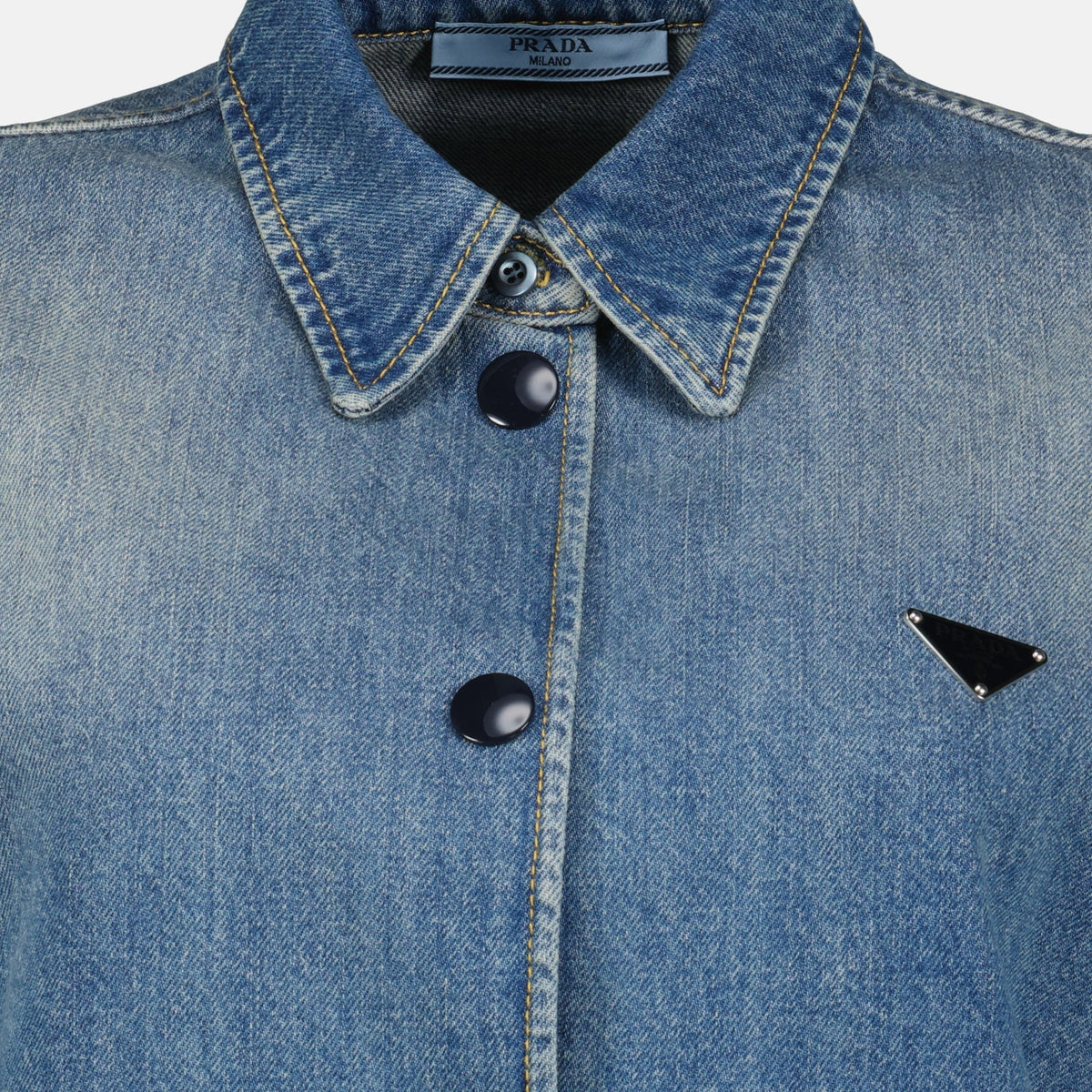 Short Denim Shirt