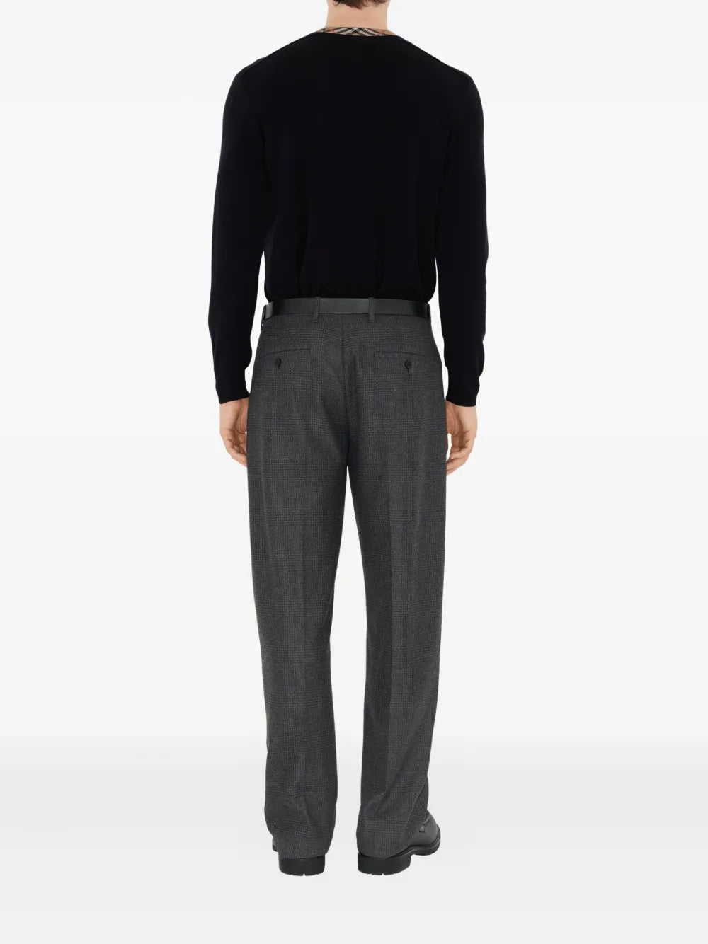 Check Wool Sweater