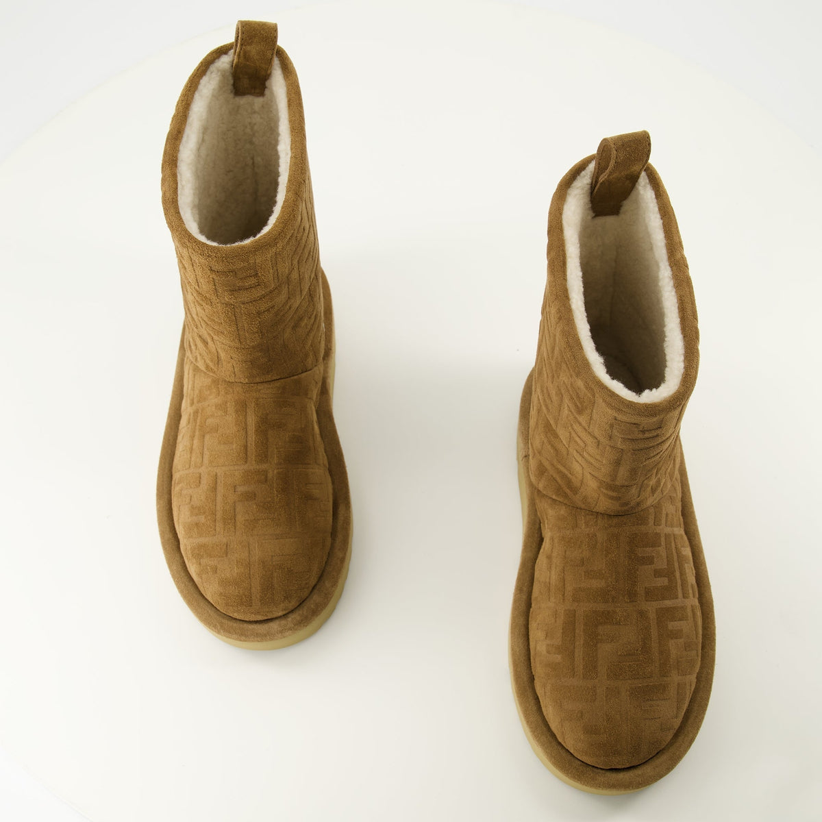 Brown Suede Après Ski Boots