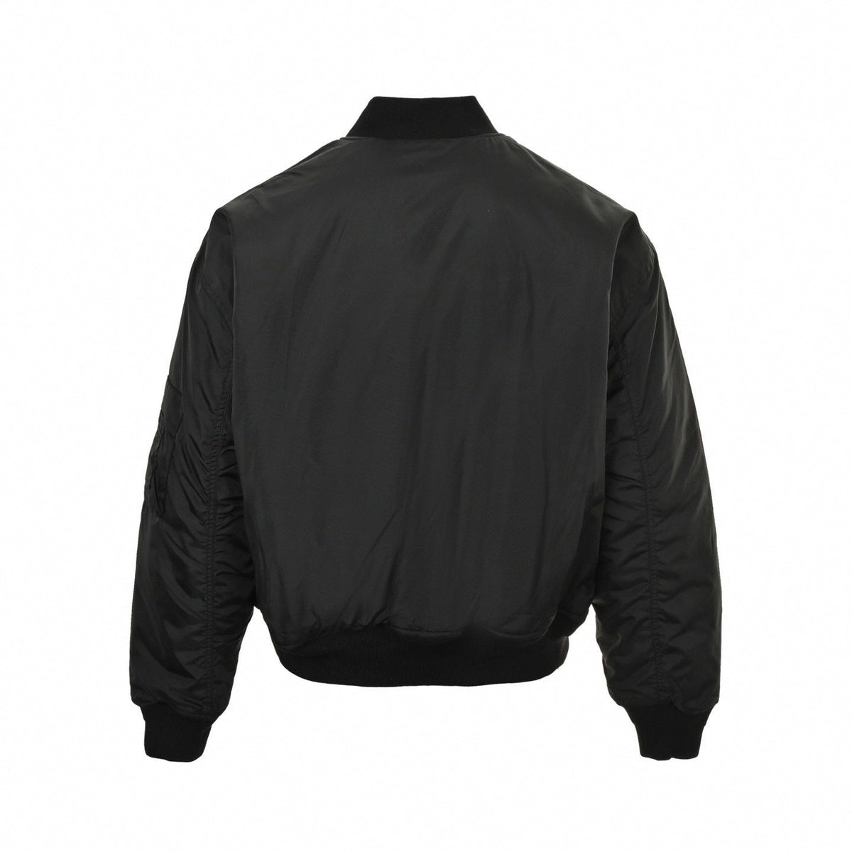 Crest-Patch Nylon Bomber Jacket | Black
