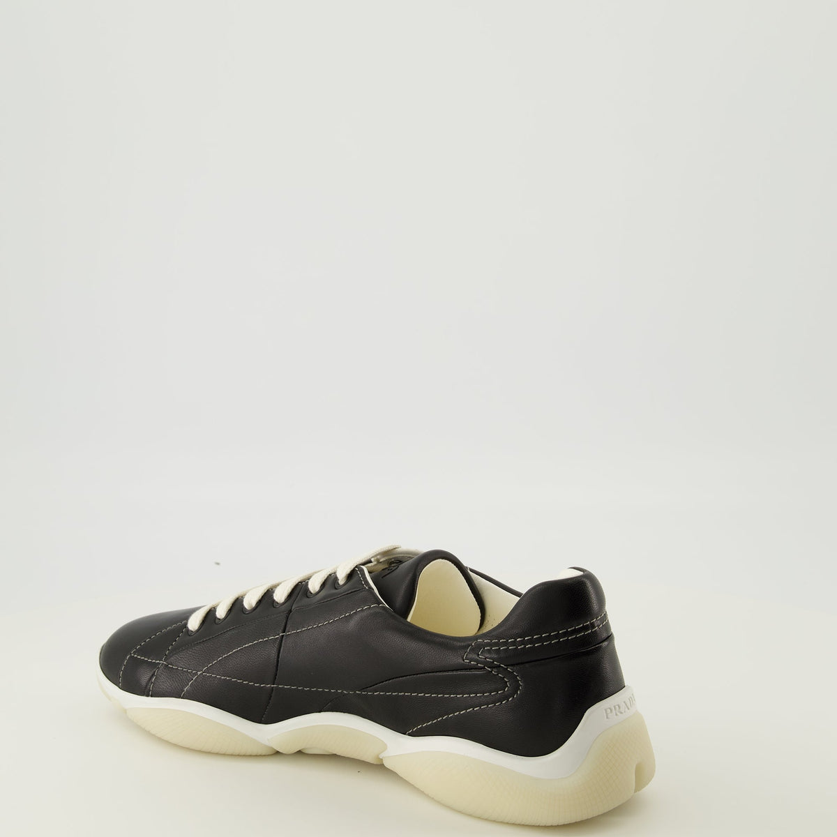 Black Leather America's Cup Sneakers