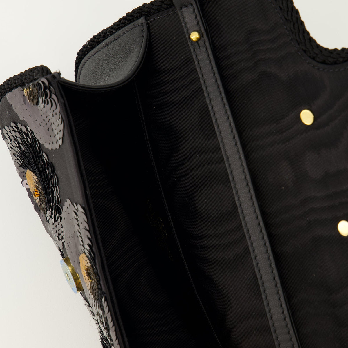 Small Locò Black Sequin Bag