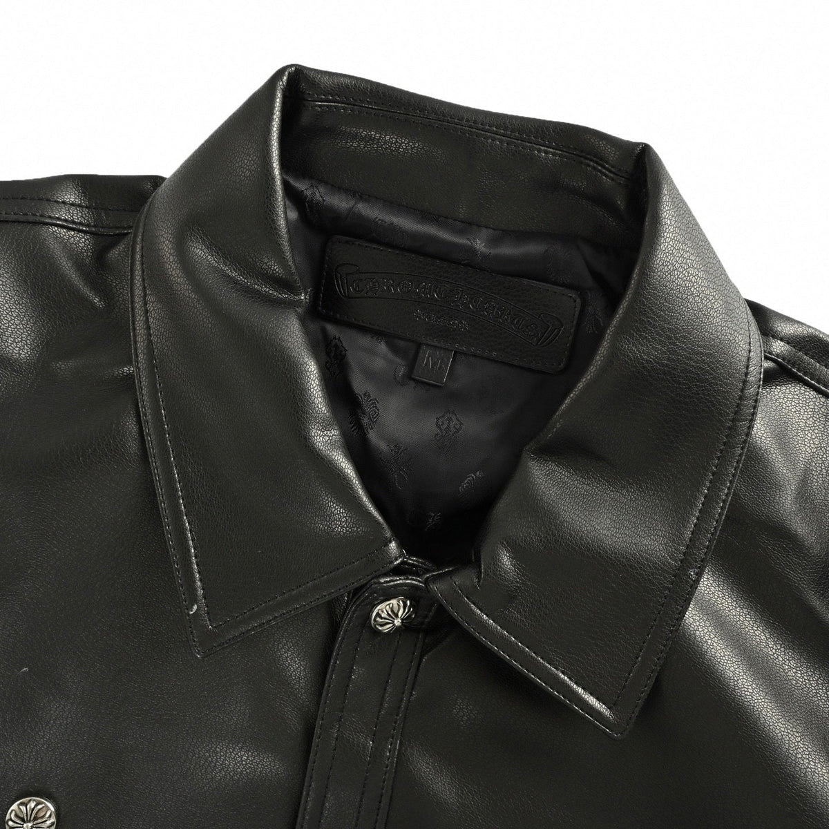 Hearts Leather Western Shirt-Jacket