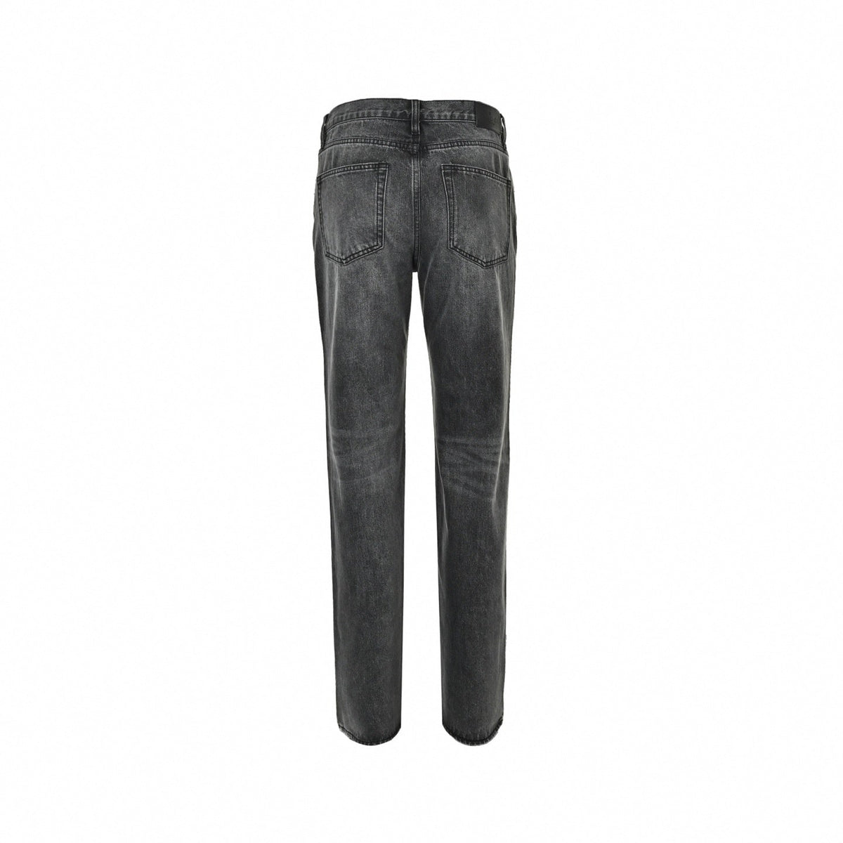 Horsebit Washed Denim Jeans