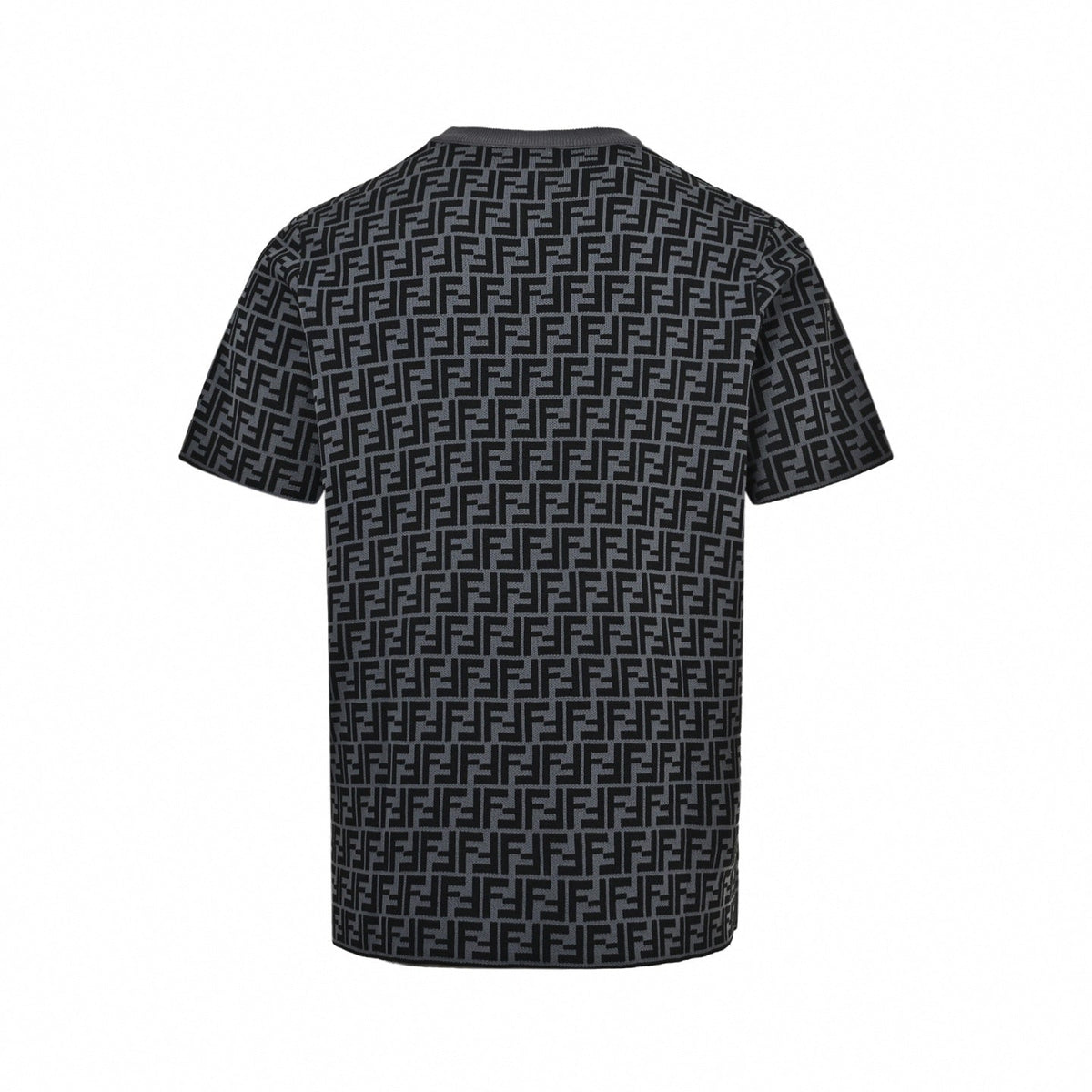 FF Monogram Knit T-Shirt - Black/Grey