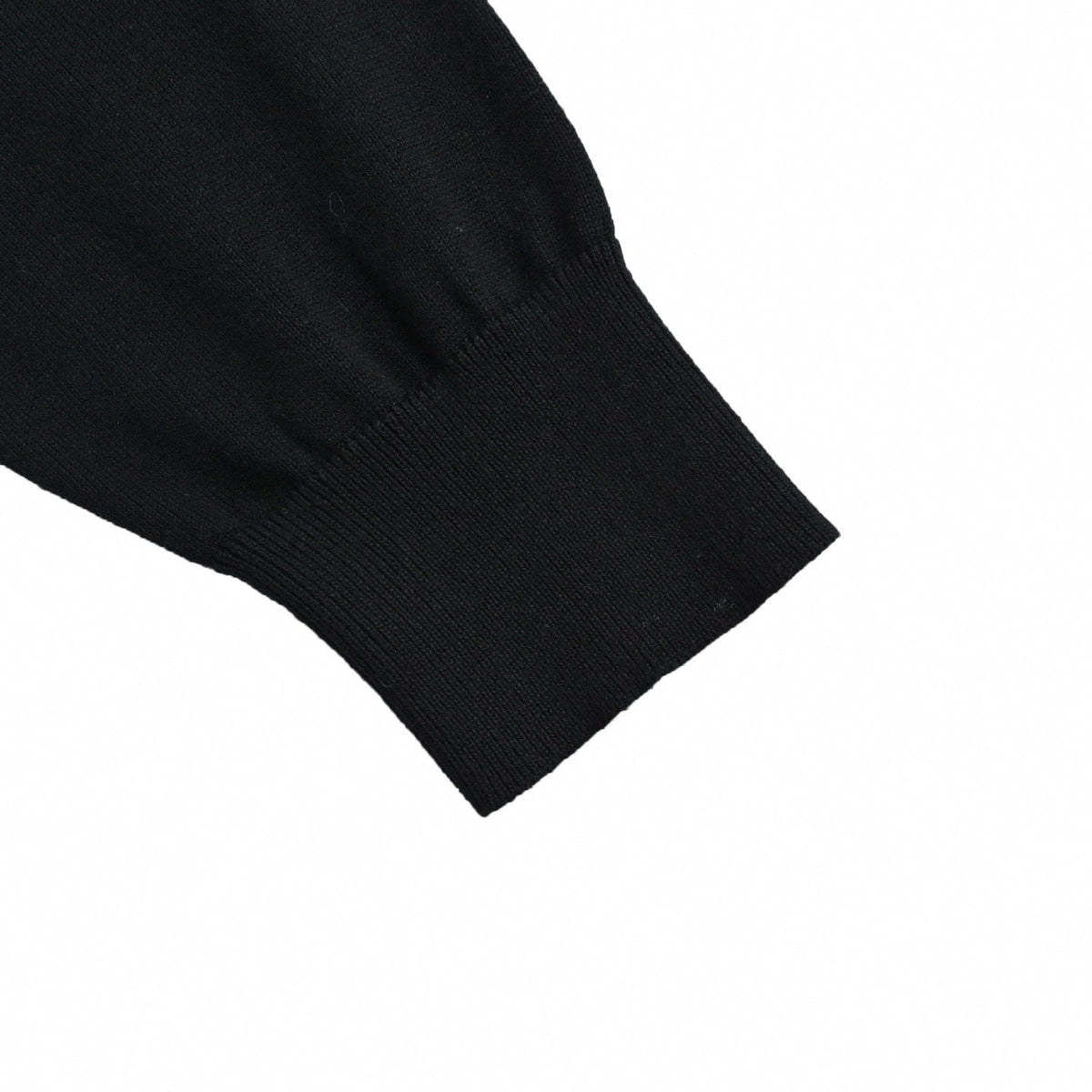 Monogram Band Long-Sleeve Rugby Polo | Black