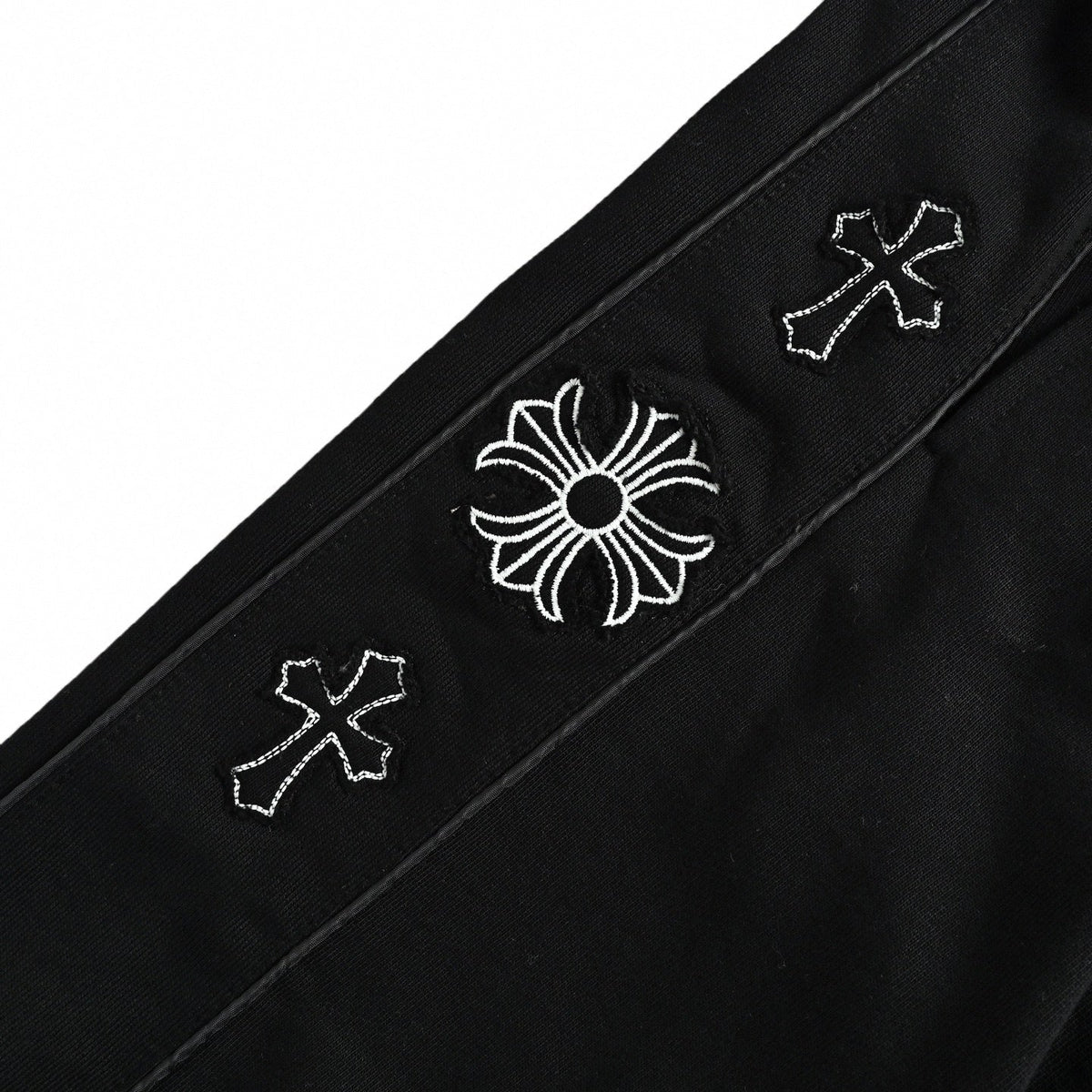 Horseshoe Cross Sweat Shorts - Black