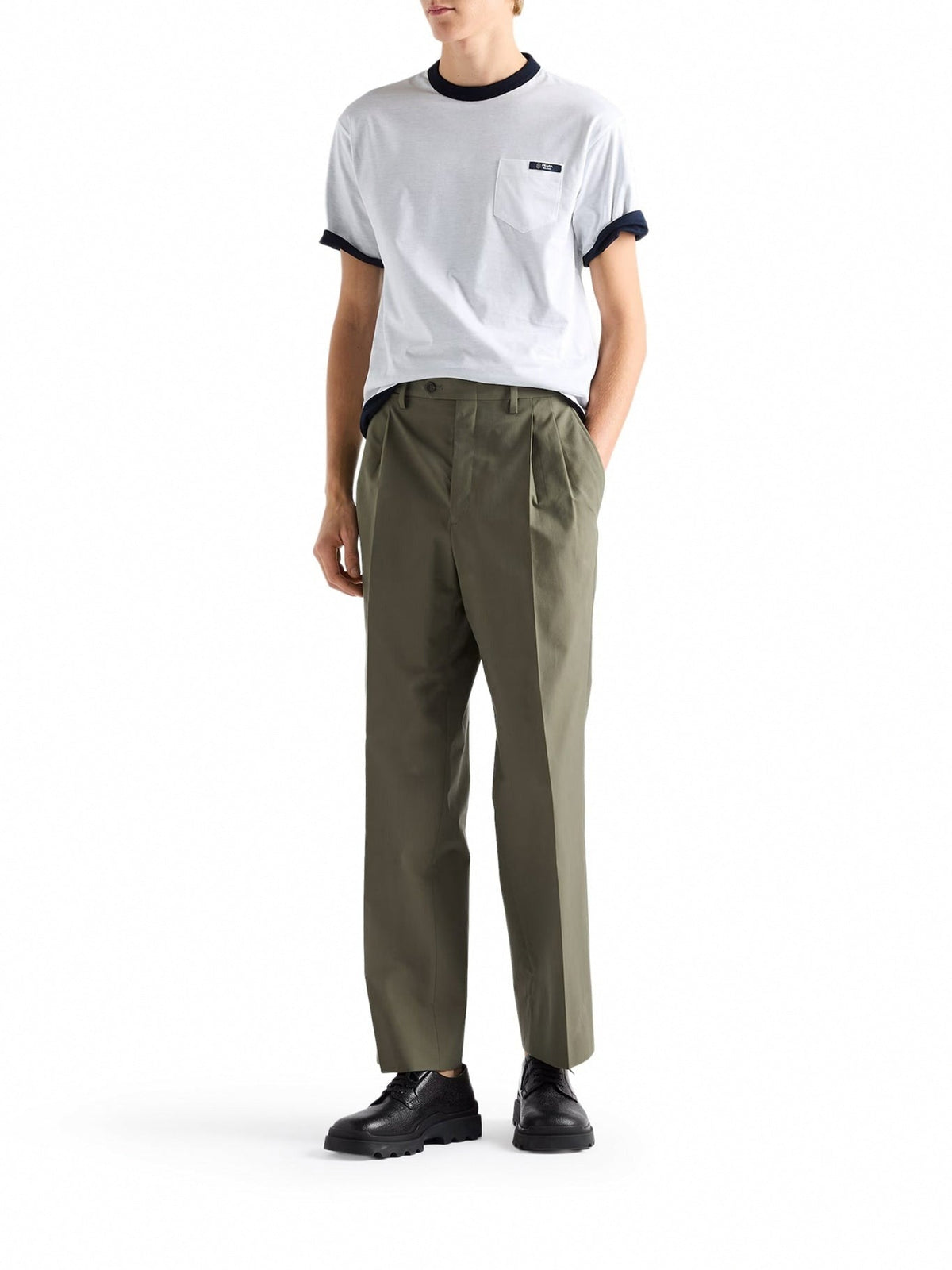 Reversible Pocket T-Shirt | White & Navy