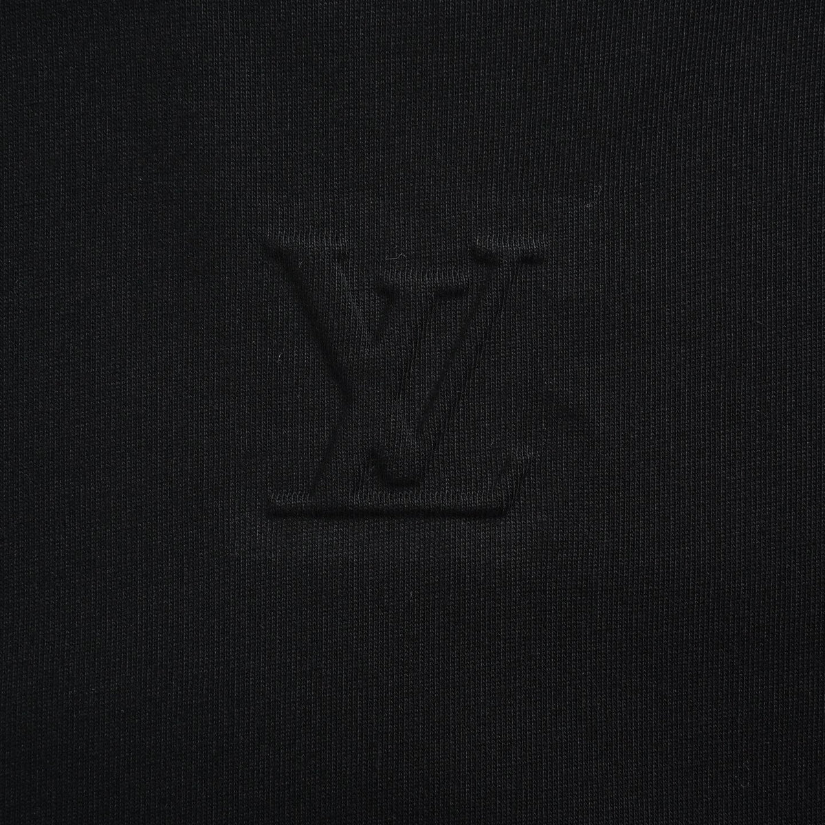 Embossed Logo Long-Sleeve T-Shirt - Black