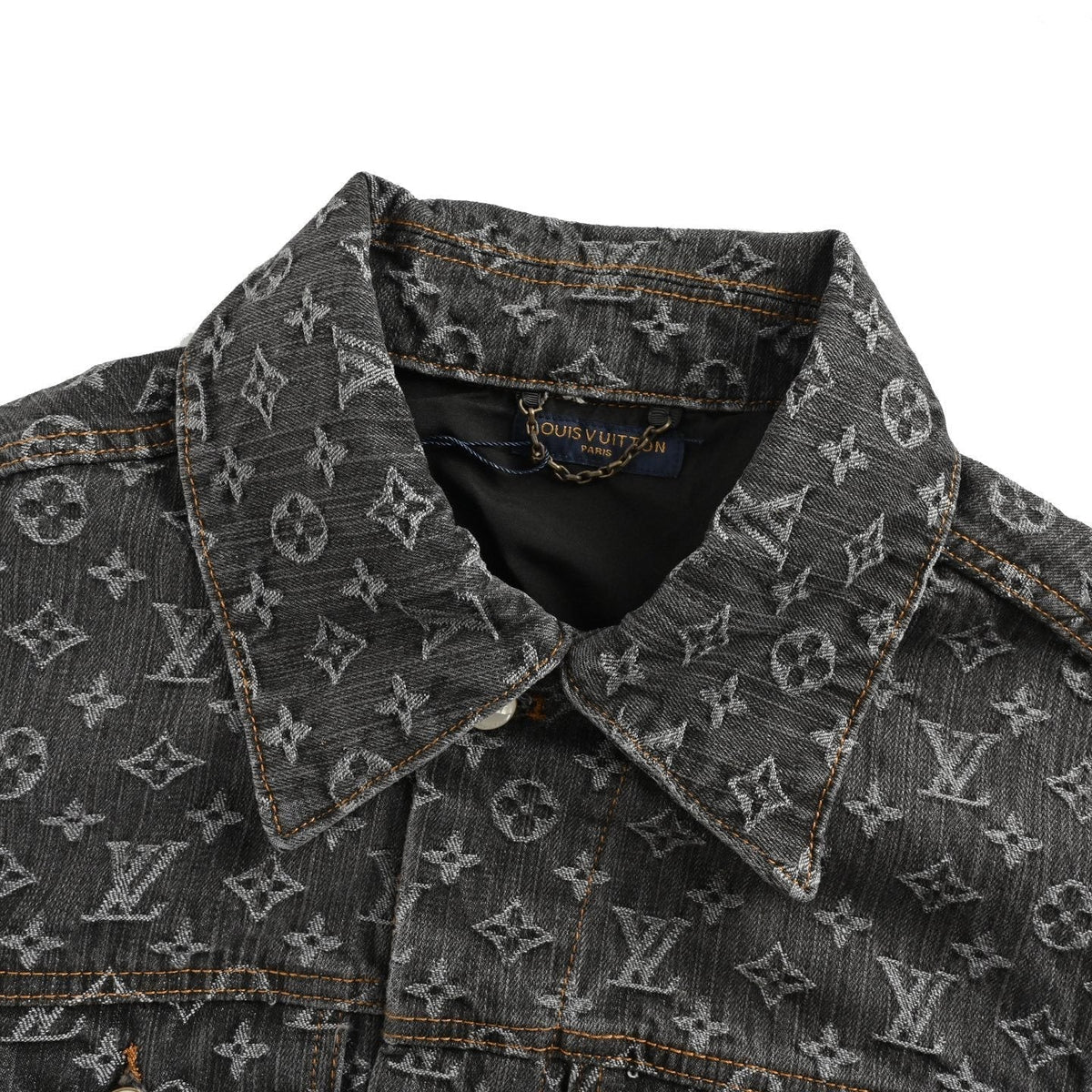 Monogram Denim Jacket | Washed Black