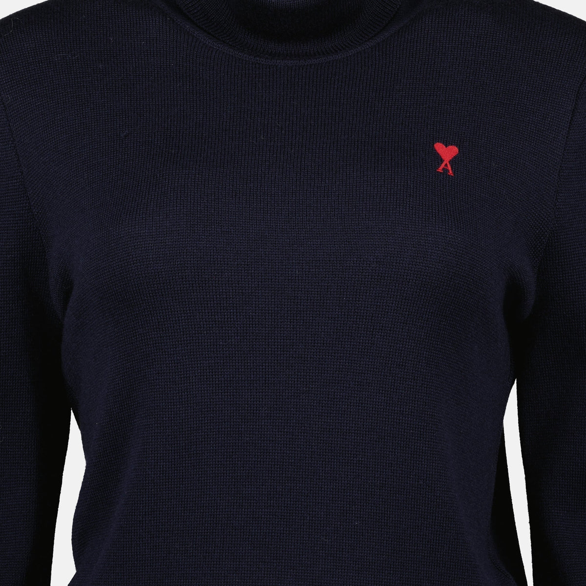 Ami de coeur Roll Neck Sweater