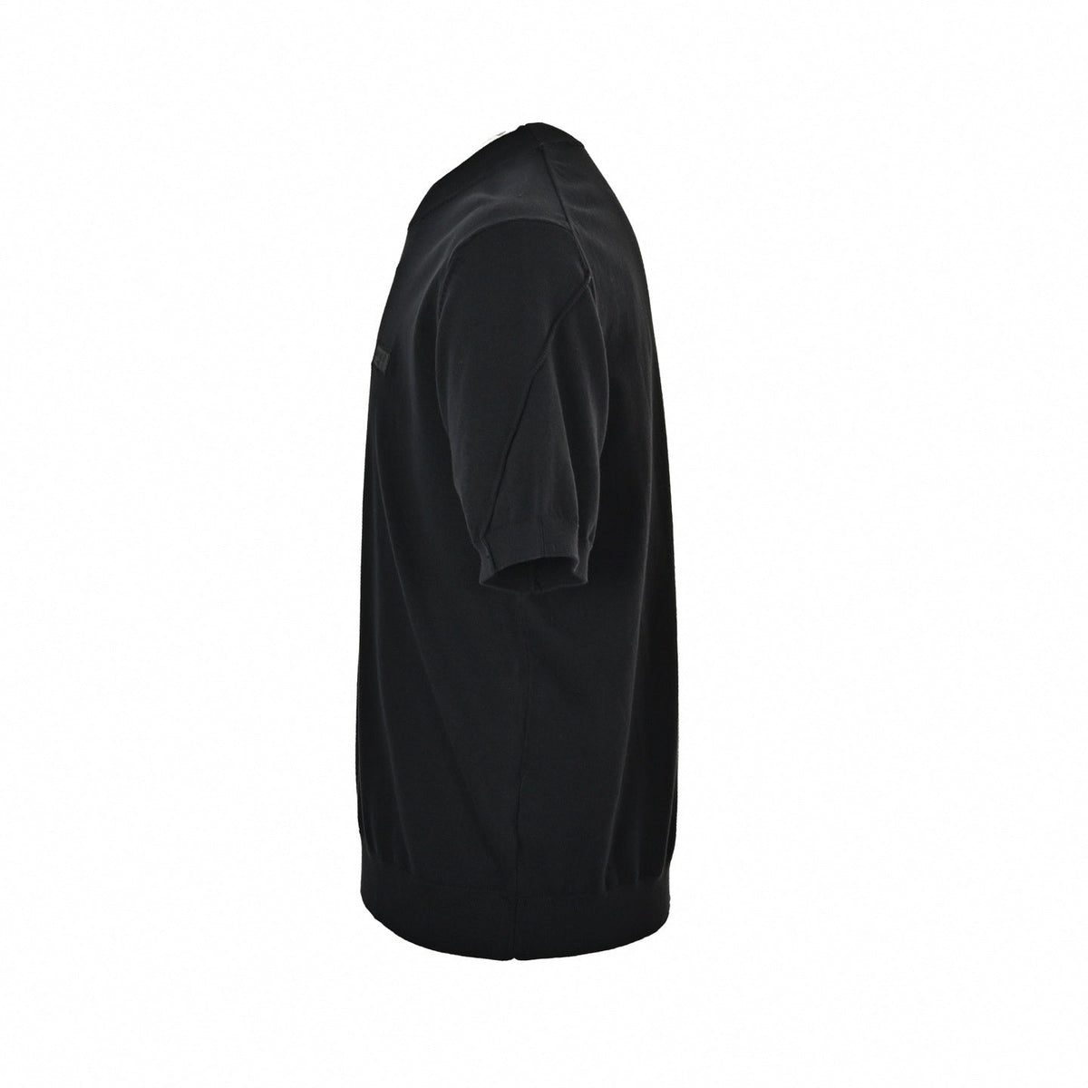 Black-on-Black Grosgrain Patch T-Shirt - Black