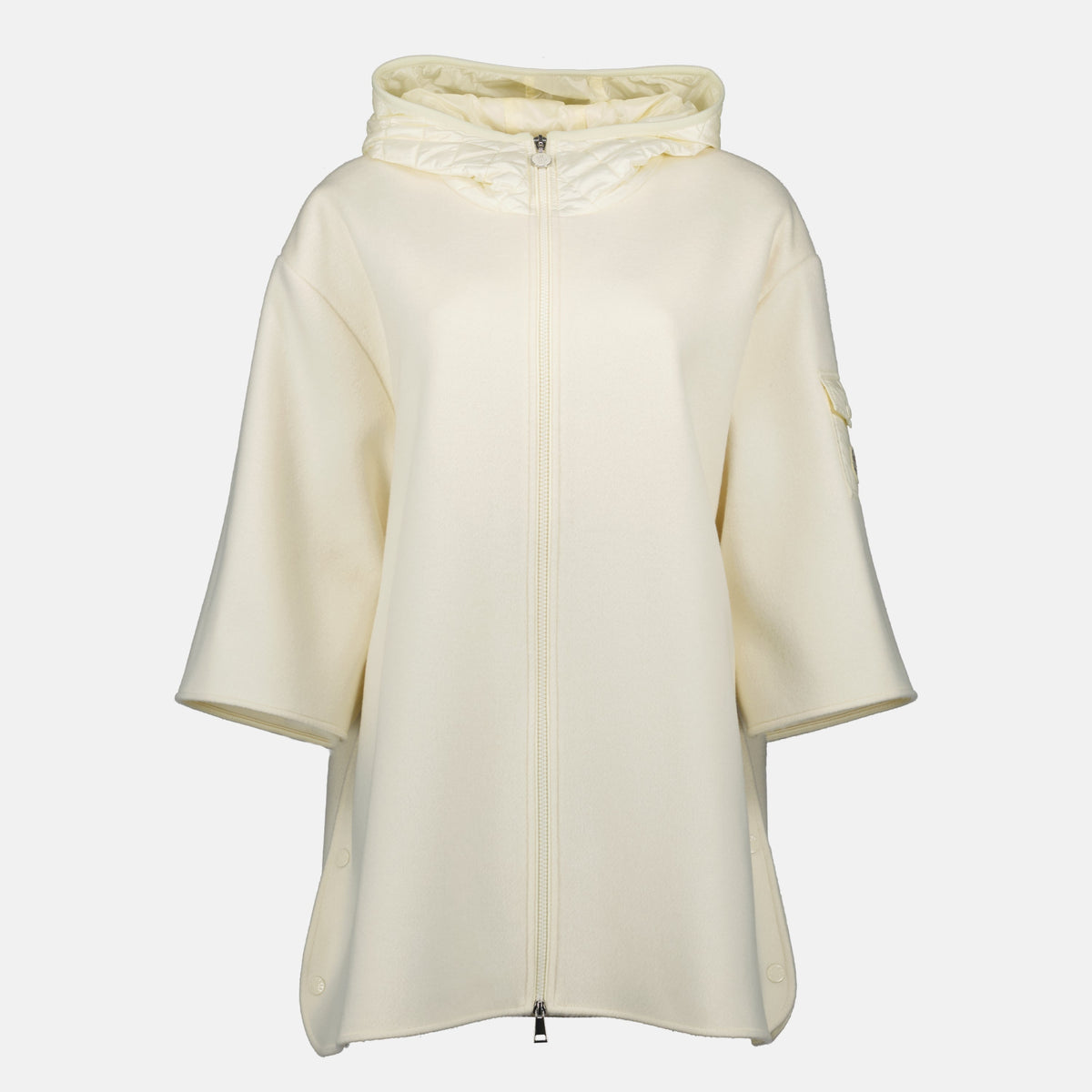 Zipped Wool Cape