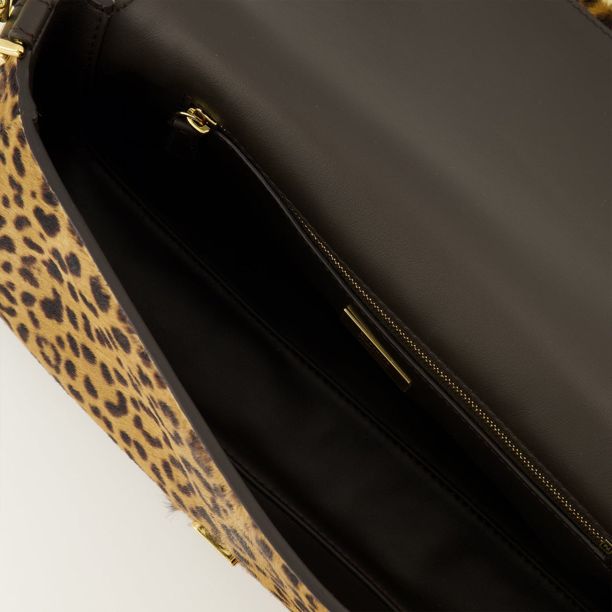 Leopard Baguette Bag