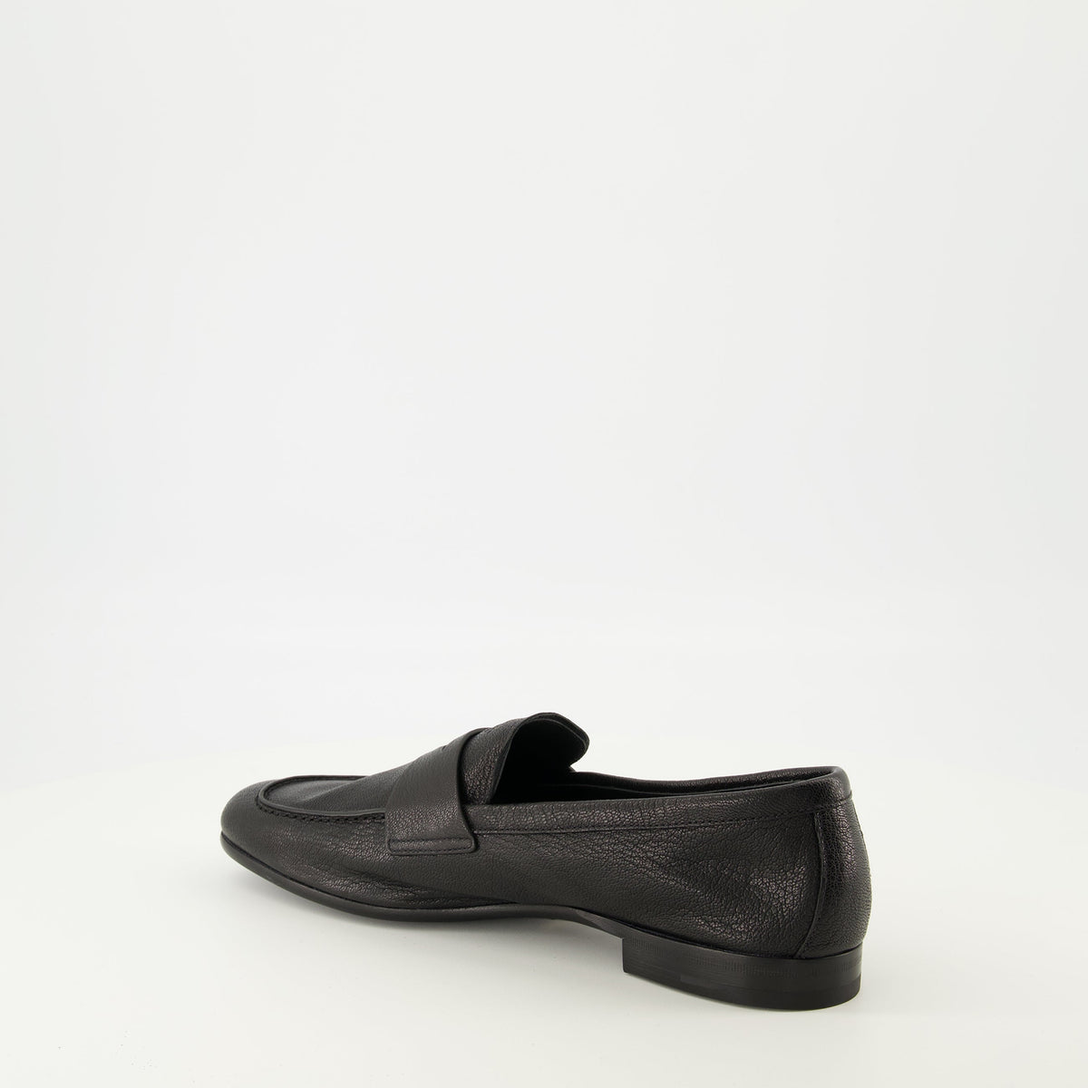 Black Leather Loafers