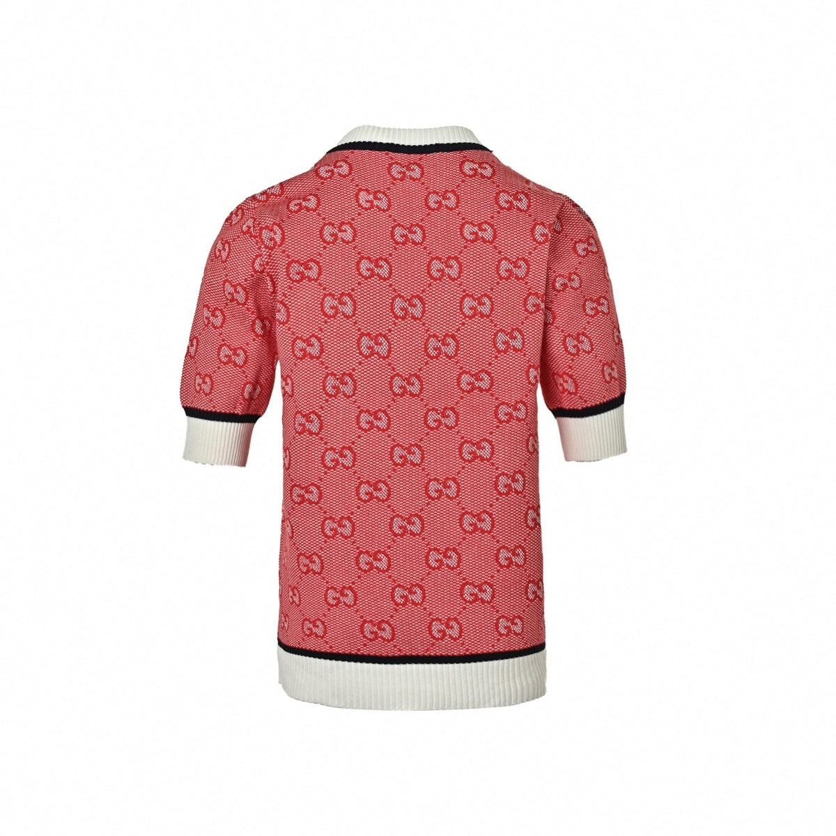 GG Monogram Knit T-Shirt | Red