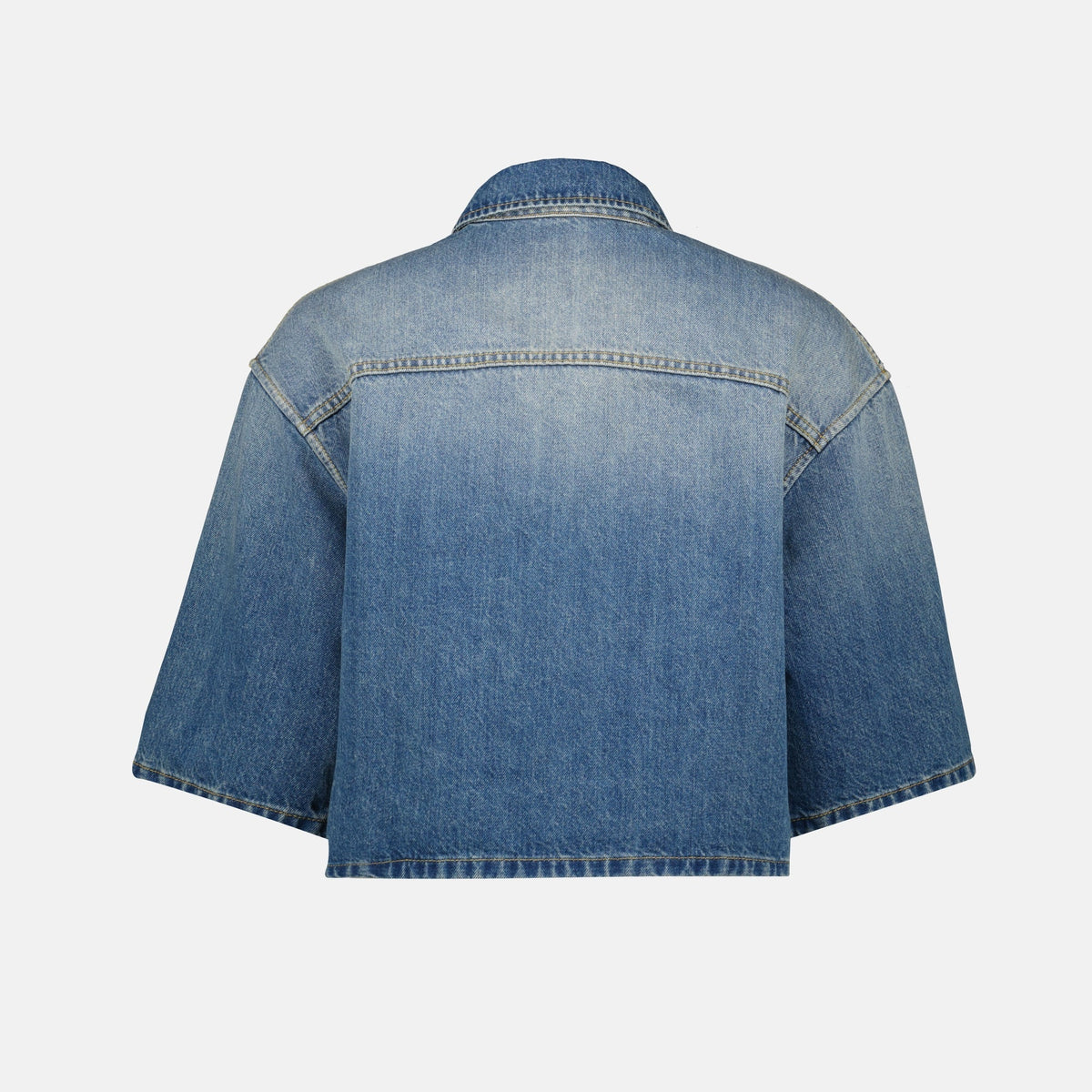 Short Denim Shirt