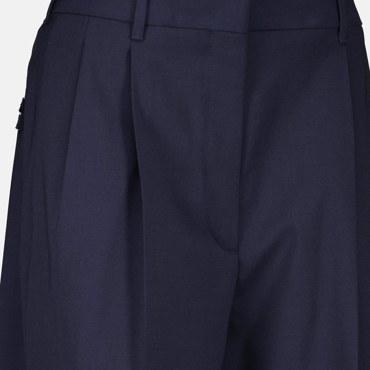 Navy Wool Trousers