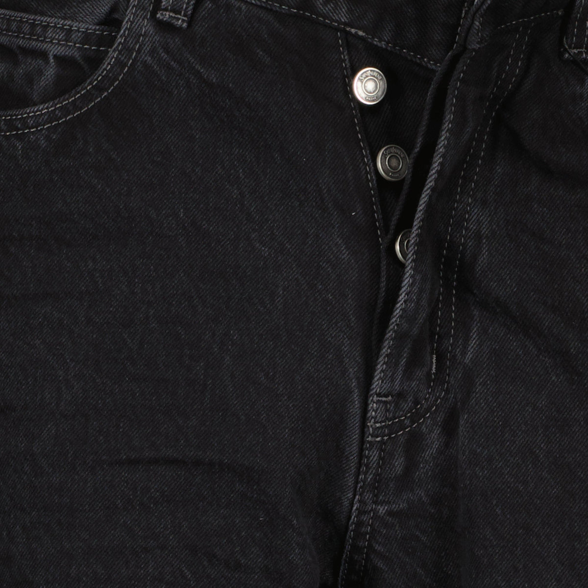 V-Waist Long Baggy Jeans