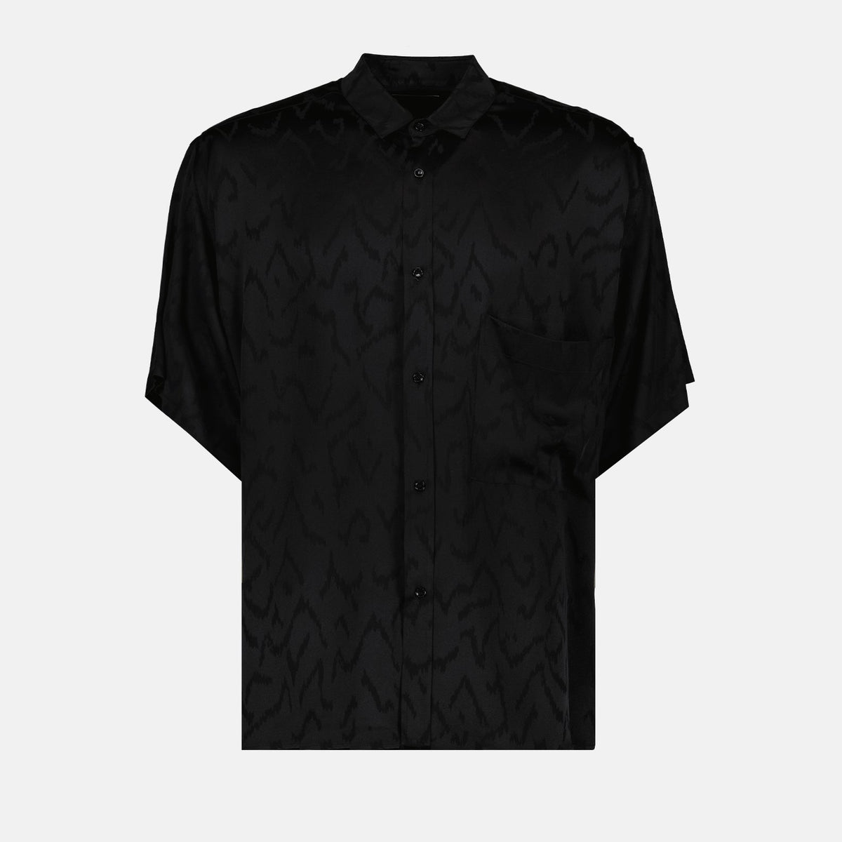 Oversized silk shirt