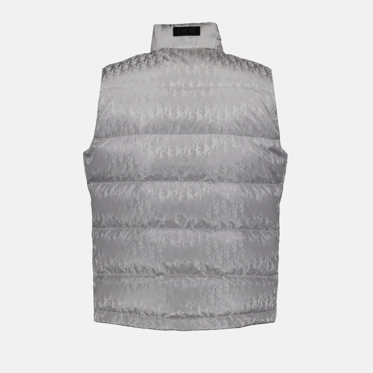 Oblique sleeveless jacket