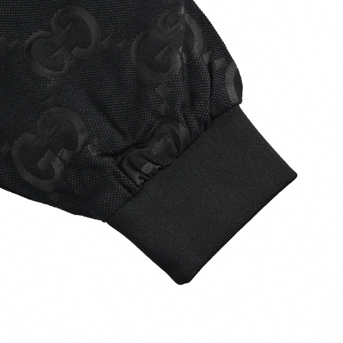 GG Monogram Jacquard Cotton Jacket | Black