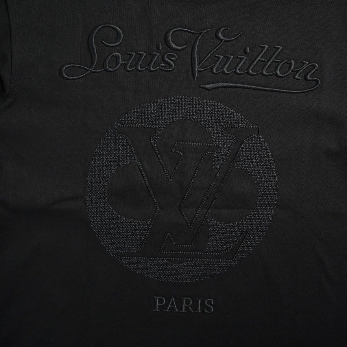 Tonal Embroidered Logo T-Shirt | Black