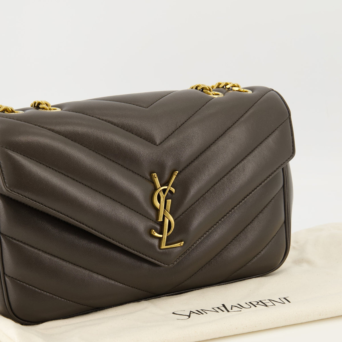 Medium Loulou Bag Brown