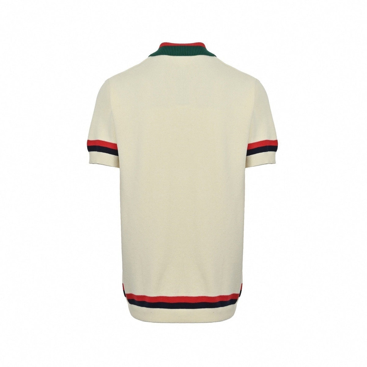 Web Stripe Ribbed Knit Polo