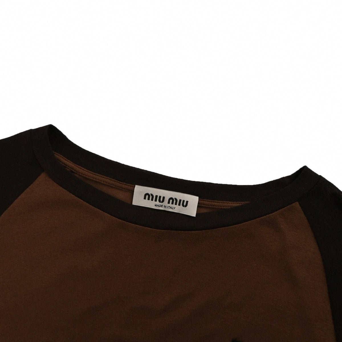 Contrast Raglan Long Sleeve | Brown