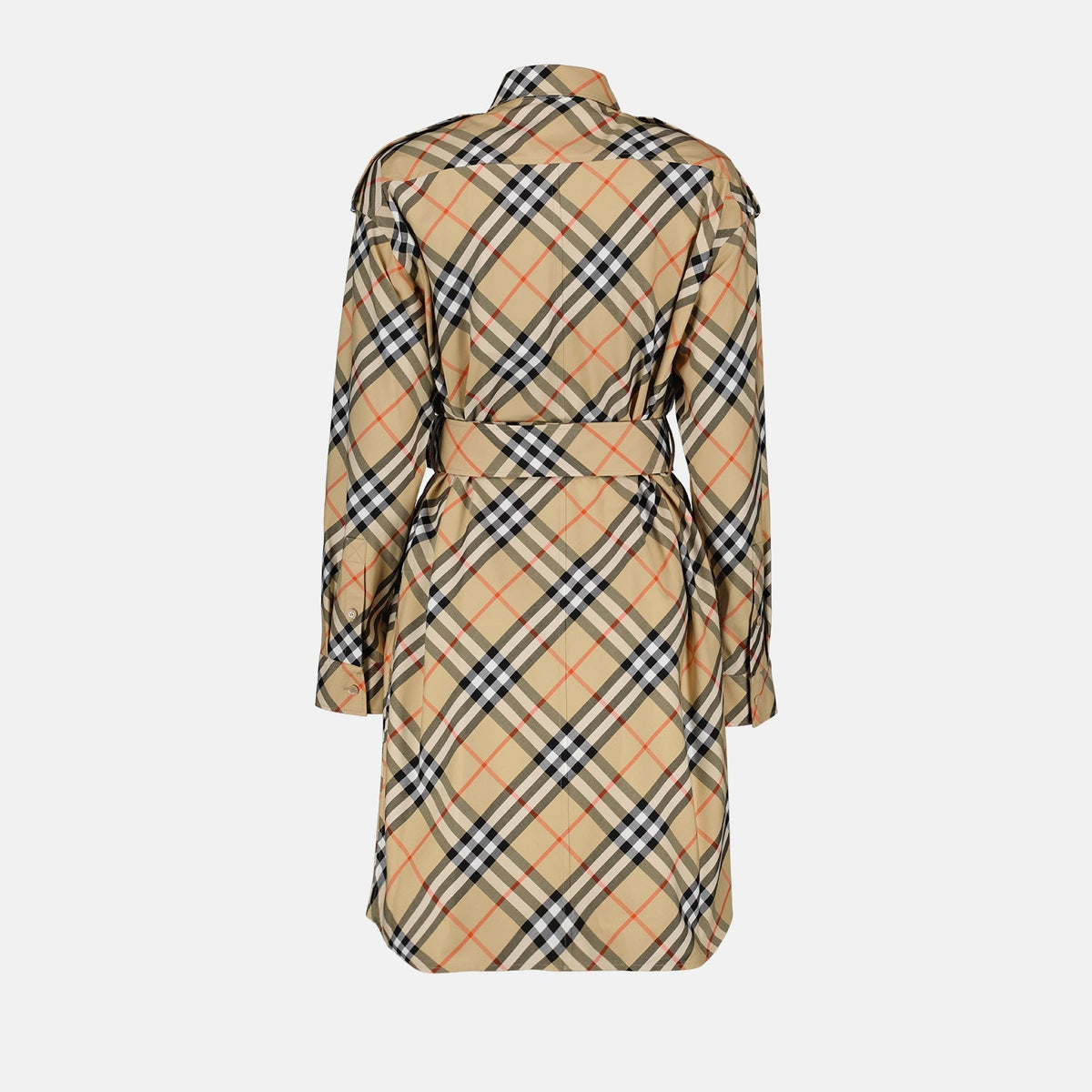 Checked Shirt Dress