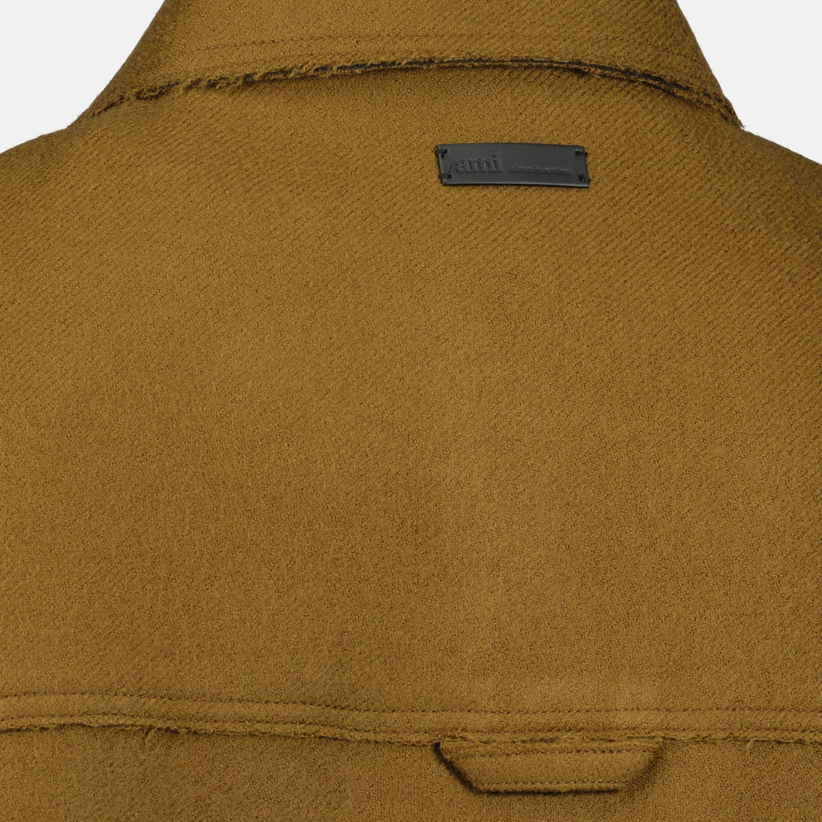 Brown Wool Shirt Jacket
