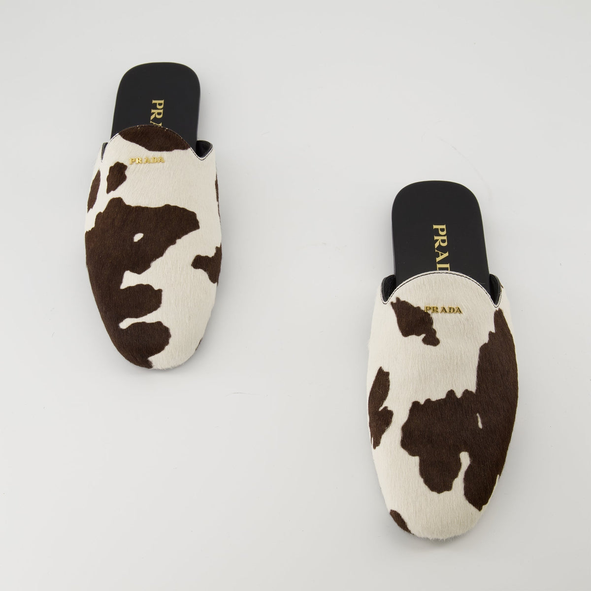 Printed Cow Mules