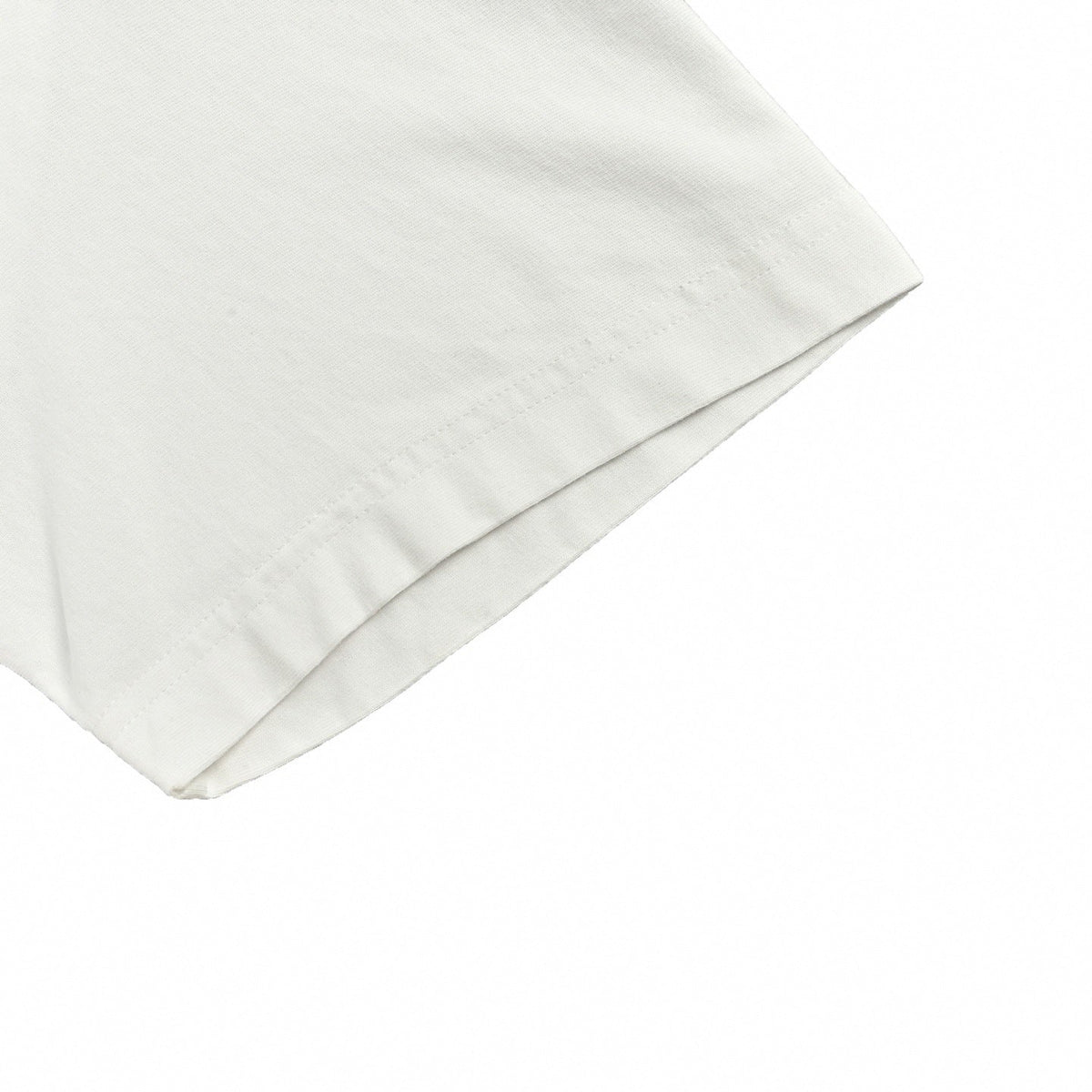 Embroidered Crown & Stripe T-Shirt | White