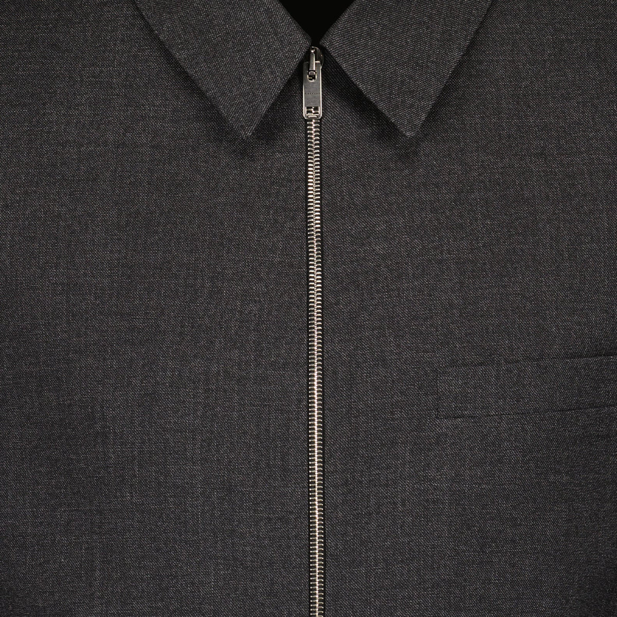 Zip-Up Wool Jacket