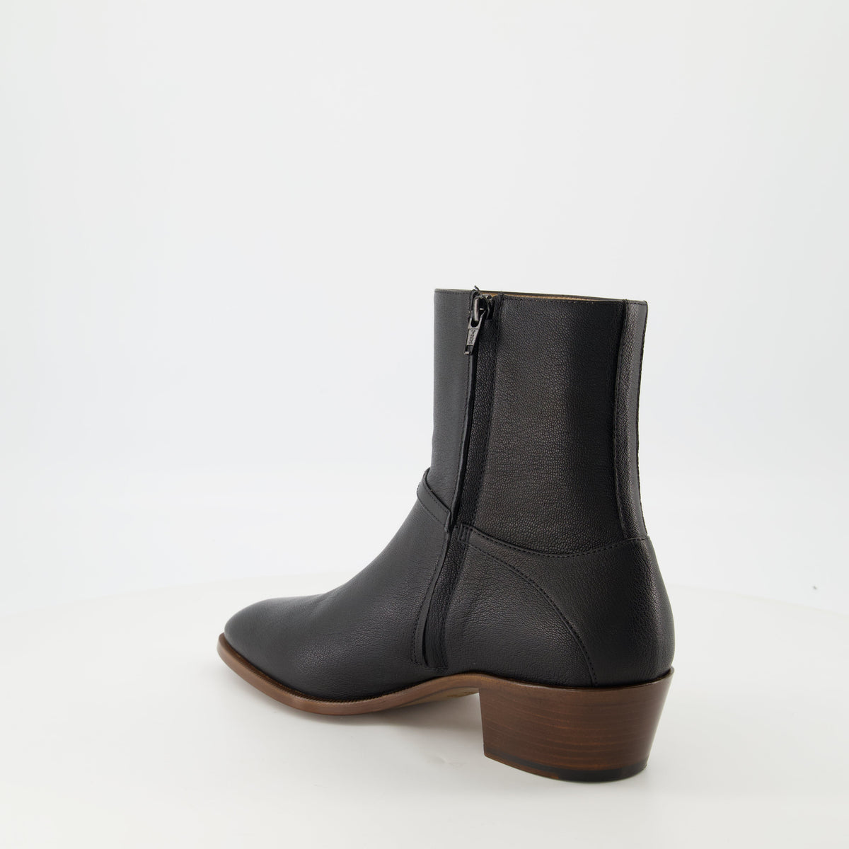 Pat Leather Ankle Boots