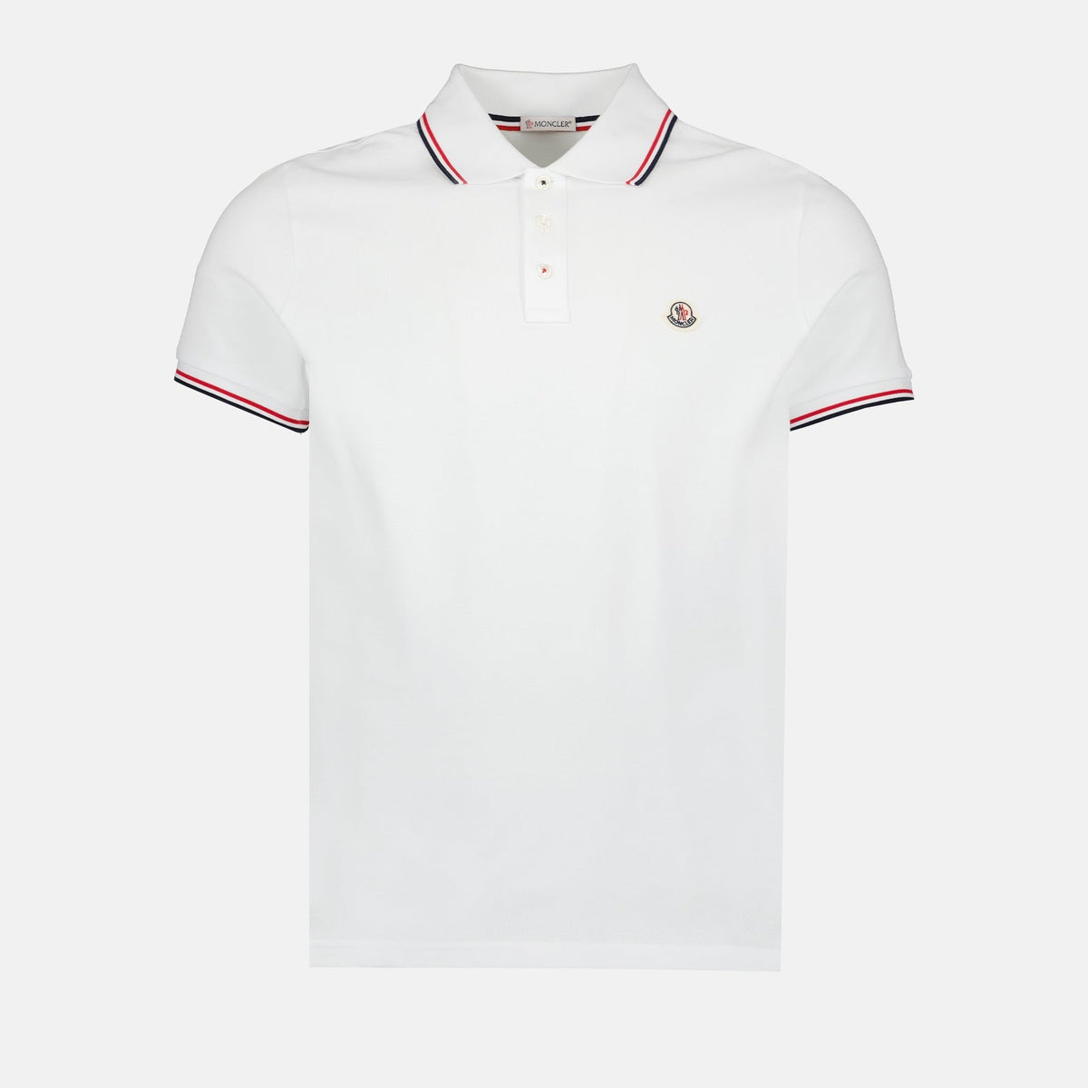 Tricolor-Trim Polo Shirt