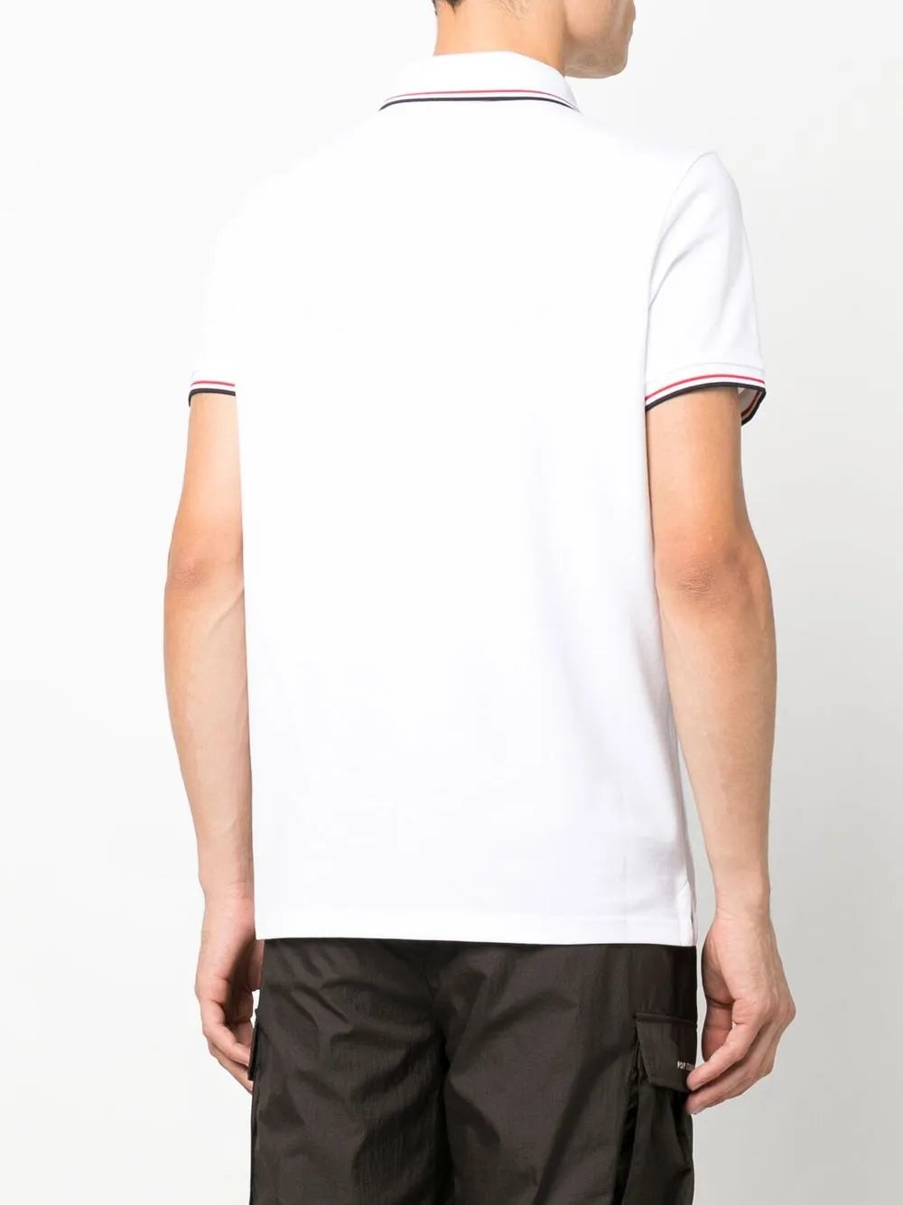 Tricolor-Trim Polo Shirt
